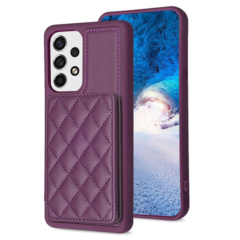 Funda Silicona Goma de Cuero Carcasa BF1 para Samsung Galaxy A13 4G Morado