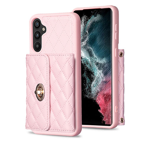 Funda Silicona Goma de Cuero Carcasa BF1 para Samsung Galaxy A34 5G Oro Rosa