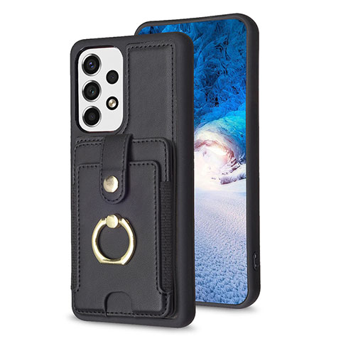 Funda Silicona Goma de Cuero Carcasa BF1 para Samsung Galaxy A53 5G Negro