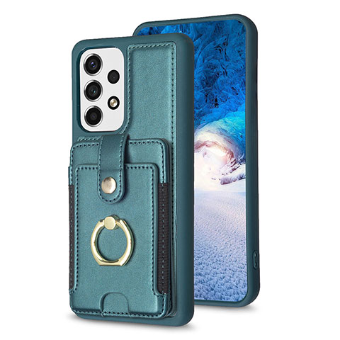 Funda Silicona Goma de Cuero Carcasa BF1 para Samsung Galaxy A53 5G Verde