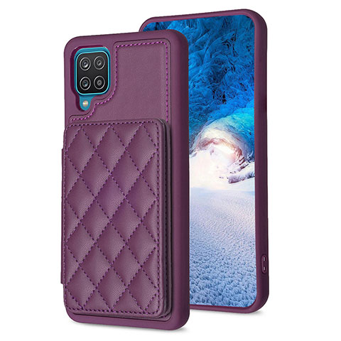 Funda Silicona Goma de Cuero Carcasa BF1 para Samsung Galaxy M12 Morado