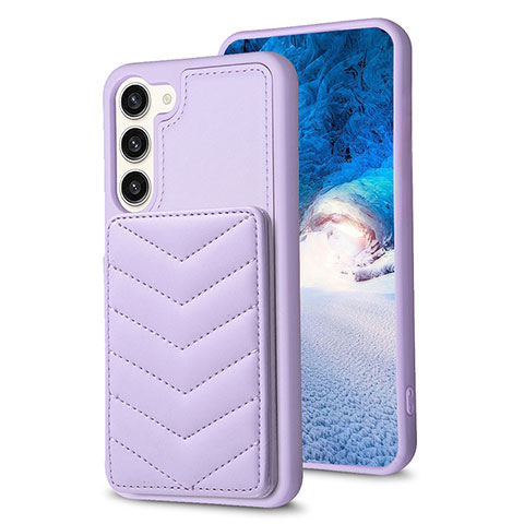 Funda Silicona Goma de Cuero Carcasa BF1 para Samsung Galaxy S22 Plus 5G Purpura Claro