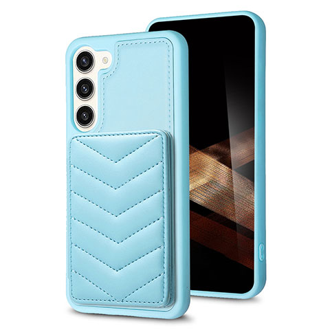 Funda Silicona Goma de Cuero Carcasa BF1 para Samsung Galaxy S24 5G Azul Claro