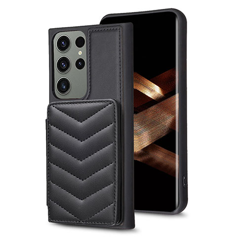 Funda Silicona Goma de Cuero Carcasa BF1 para Samsung Galaxy S24 Ultra 5G Negro