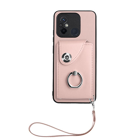 Funda Silicona Goma de Cuero Carcasa BF1 para Xiaomi Poco C55 Oro Rosa