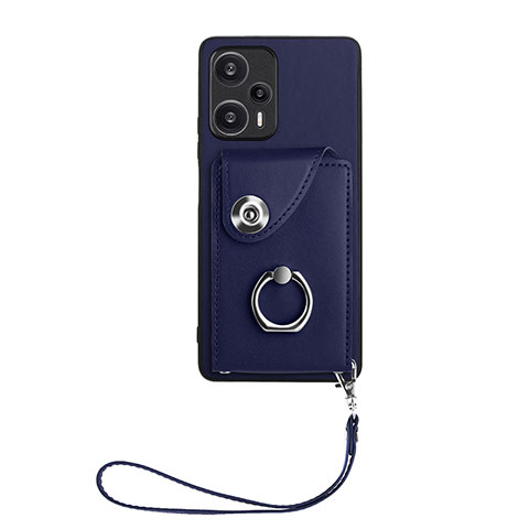 Funda Silicona Goma de Cuero Carcasa BF1 para Xiaomi Poco F5 5G Azul