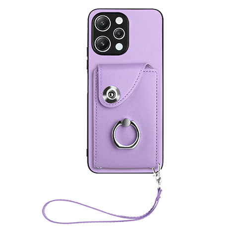 Funda Silicona Goma de Cuero Carcasa BF1 para Xiaomi Poco M6 Pro 5G Morado