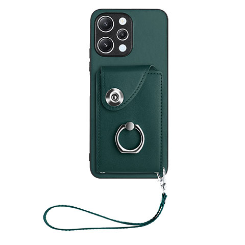 Funda Silicona Goma de Cuero Carcasa BF1 para Xiaomi Poco M6 Pro 5G Verde Noche