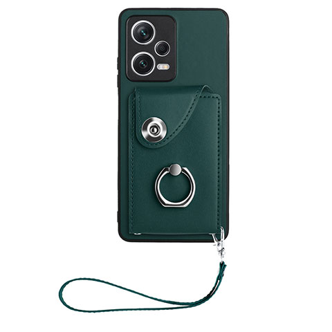 Funda Silicona Goma de Cuero Carcasa BF1 para Xiaomi Poco X5 5G Verde Noche