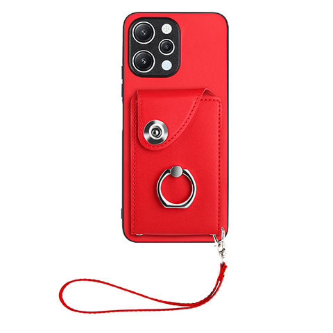 Funda Silicona Goma de Cuero Carcasa BF1 para Xiaomi Redmi 12 4G Rojo