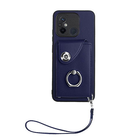 Funda Silicona Goma de Cuero Carcasa BF1 para Xiaomi Redmi 12C 4G Azul