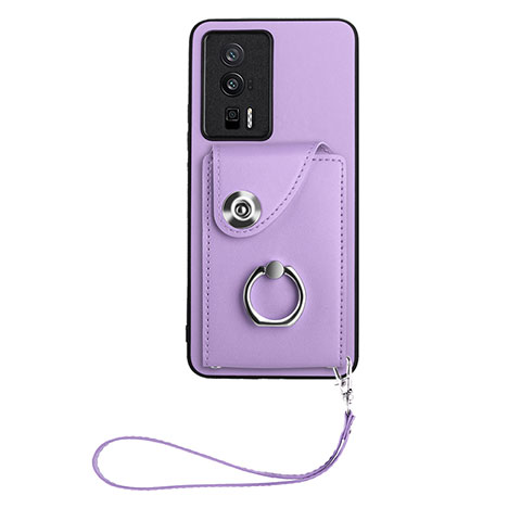 Funda Silicona Goma de Cuero Carcasa BF1 para Xiaomi Redmi K60 Pro 5G Morado