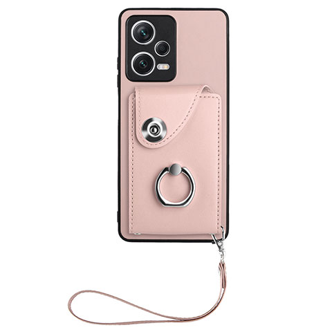 Funda Silicona Goma de Cuero Carcasa BF1 para Xiaomi Redmi Note 12 5G Oro Rosa