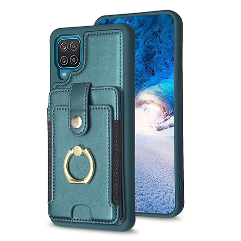 Funda Silicona Goma de Cuero Carcasa BF2 para Samsung Galaxy A12 Nacho Verde