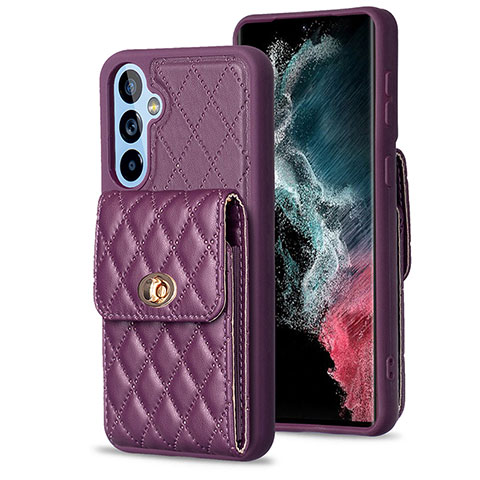 Funda Silicona Goma de Cuero Carcasa BF2 para Samsung Galaxy A54 5G Morado