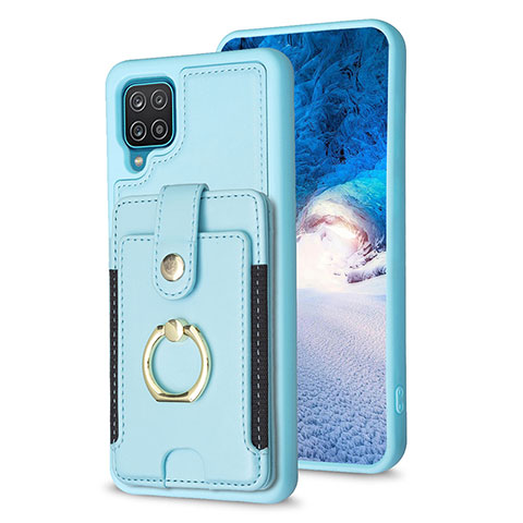 Funda Silicona Goma de Cuero Carcasa BF2 para Samsung Galaxy M12 Azul Claro