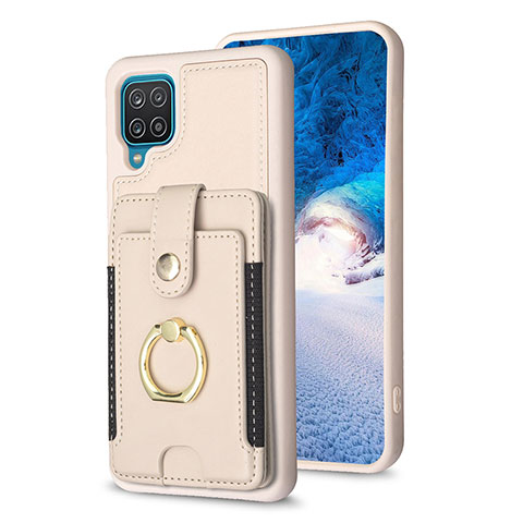 Funda Silicona Goma de Cuero Carcasa BF2 para Samsung Galaxy M12 Caqui