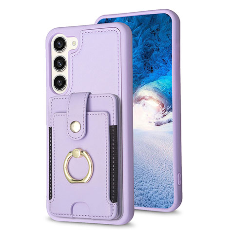 Funda Silicona Goma de Cuero Carcasa BF2 para Samsung Galaxy S22 Plus 5G Purpura Claro