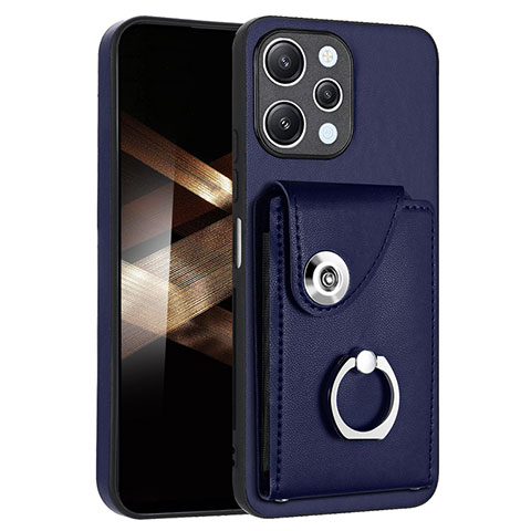 Funda Silicona Goma de Cuero Carcasa BF2 para Xiaomi Poco M6 Pro 5G Azul