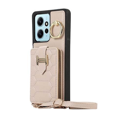 Funda Silicona Goma de Cuero Carcasa BF3 para Xiaomi Redmi Note 12 4G Caqui