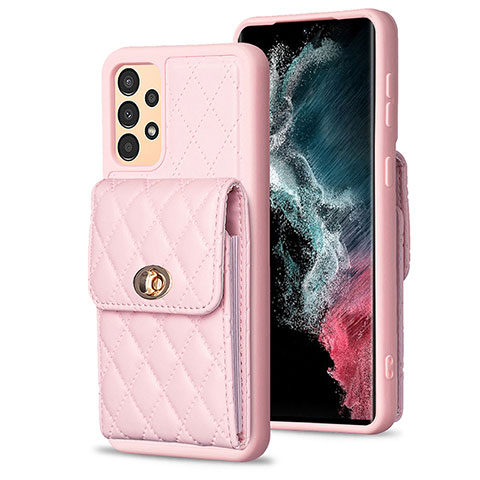 Funda Silicona Goma de Cuero Carcasa BF4 para Samsung Galaxy A13 4G Oro Rosa