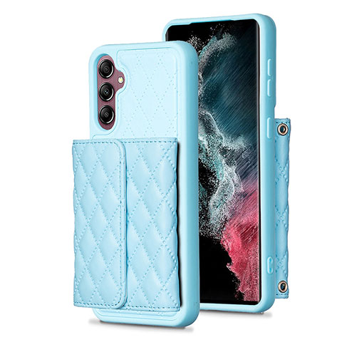 Funda Silicona Goma de Cuero Carcasa BF5 para Samsung Galaxy A14 5G Azul Cielo