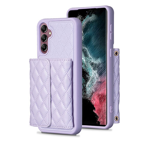 Funda Silicona Goma de Cuero Carcasa BF5 para Samsung Galaxy Jump3 5G Purpura Claro