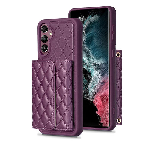 Funda Silicona Goma de Cuero Carcasa BF5 para Samsung Galaxy M44 5G Morado