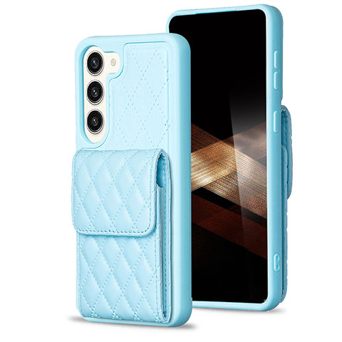 Funda Silicona Goma de Cuero Carcasa BF5 para Samsung Galaxy S25 5G Azul Claro