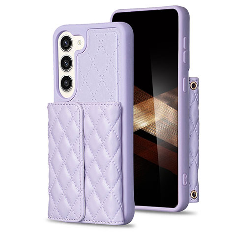 Funda Silicona Goma de Cuero Carcasa BF6 para Samsung Galaxy S24 5G Purpura Claro