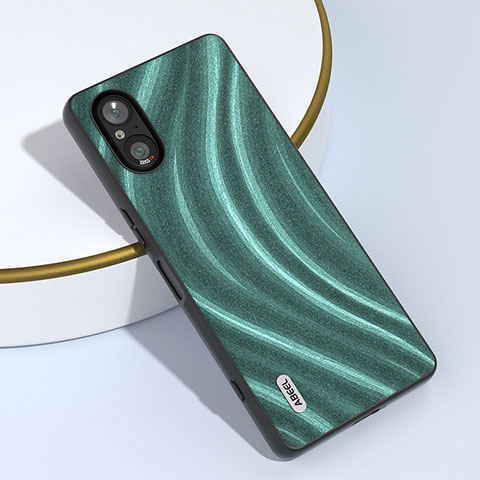 Funda Silicona Goma de Cuero Carcasa BH2 para Sony Xperia 5 V Verde