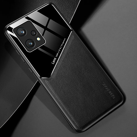 Funda Silicona Goma de Cuero Carcasa con Magnetico para Realme Narzo 50 Pro 5G Negro