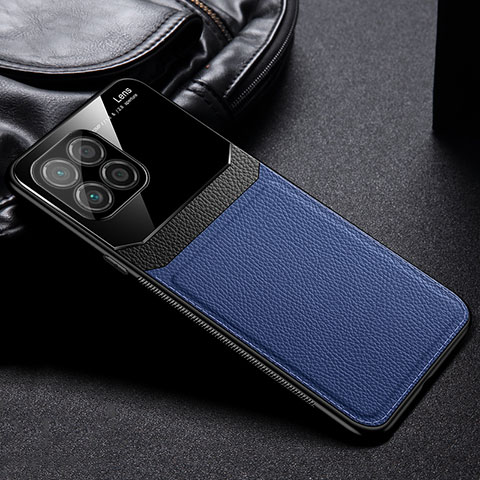 Funda Silicona Goma de Cuero Carcasa FL1 para Huawei Honor 70 Lite 5G Azul