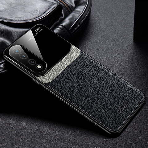 Funda Silicona Goma de Cuero Carcasa FL1 para Huawei Honor 70 Pro 5G Negro