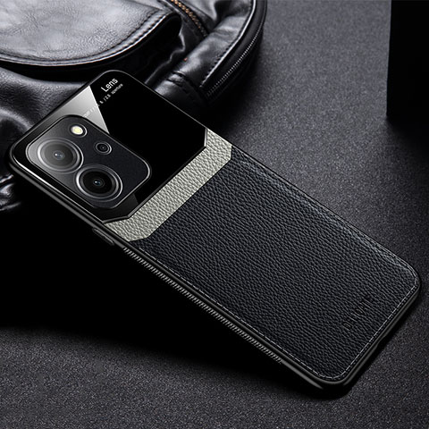 Funda Silicona Goma de Cuero Carcasa FL1 para Huawei Honor 80 SE 5G Negro