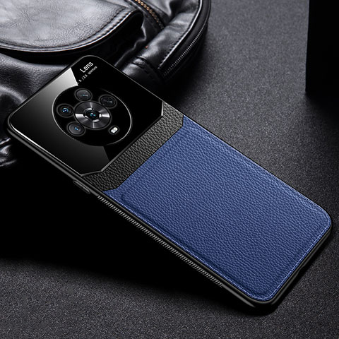 Funda Silicona Goma de Cuero Carcasa FL1 para Huawei Honor Magic4 5G Azul