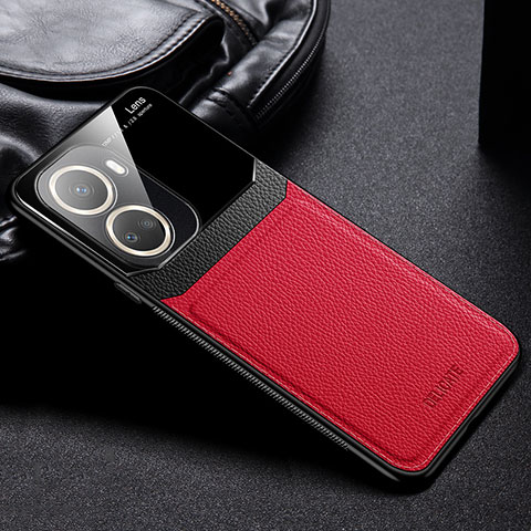 Funda Silicona Goma de Cuero Carcasa FL1 para Huawei Nova 10 SE Rojo