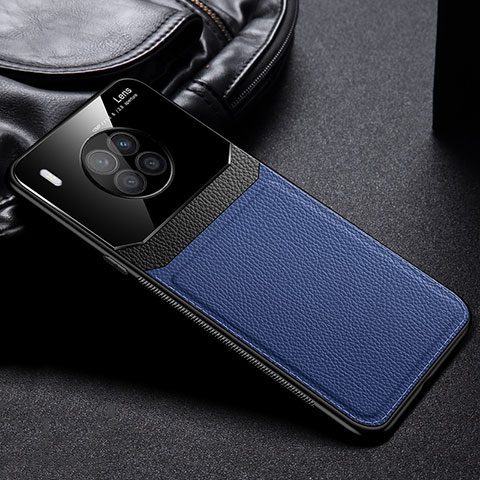 Funda Silicona Goma de Cuero Carcasa FL1 para Huawei Nova 8i Azul