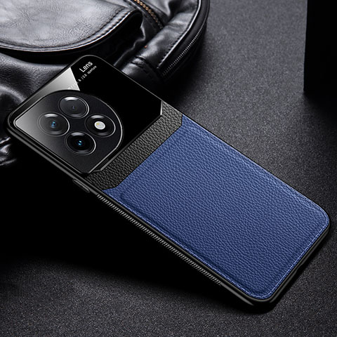 Funda Silicona Goma de Cuero Carcasa FL1 para OnePlus 11R 5G Azul