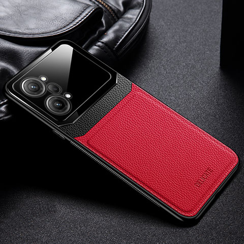 Funda Silicona Goma de Cuero Carcasa FL1 para Oppo K10 Pro 5G Rojo