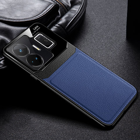 Funda Silicona Goma de Cuero Carcasa FL1 para Realme GT Neo5 240W 5G Azul