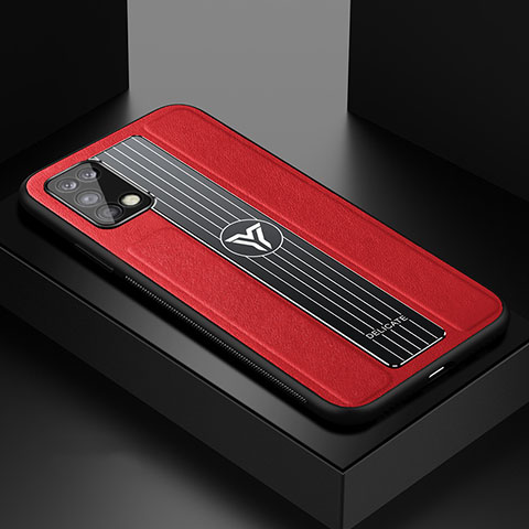 Funda Silicona Goma de Cuero Carcasa FL1 para Samsung Galaxy A03s Rojo