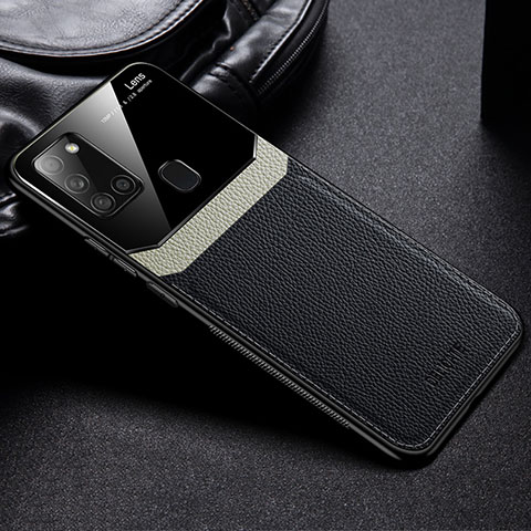 Funda Silicona Goma de Cuero Carcasa FL1 para Samsung Galaxy A21s Negro