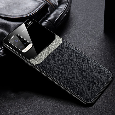 Funda Silicona Goma de Cuero Carcasa FL1 para Vivo V20 (2021) Negro