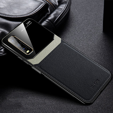 Funda Silicona Goma de Cuero Carcasa FL1 para Vivo Y51s 5G Negro