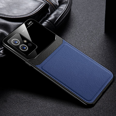 Funda Silicona Goma de Cuero Carcasa FL1 para Vivo Y52t 5G Azul