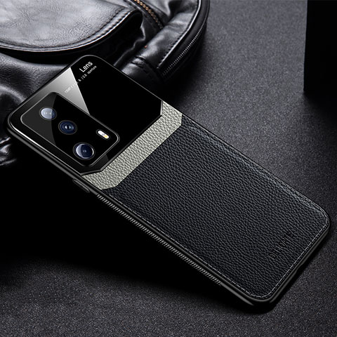 Funda Silicona Goma de Cuero Carcasa FL1 para Xiaomi Civi 2 5G Negro