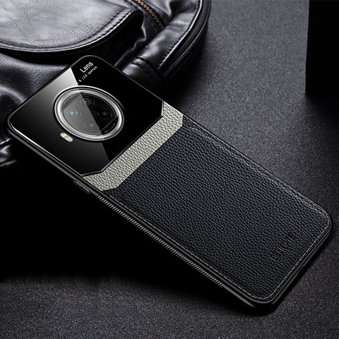 Funda Silicona Goma de Cuero Carcasa FL1 para Xiaomi Mi 10i 5G Negro