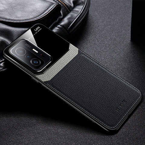 Funda Silicona Goma de Cuero Carcasa FL1 para Xiaomi Mi 11T 5G Negro