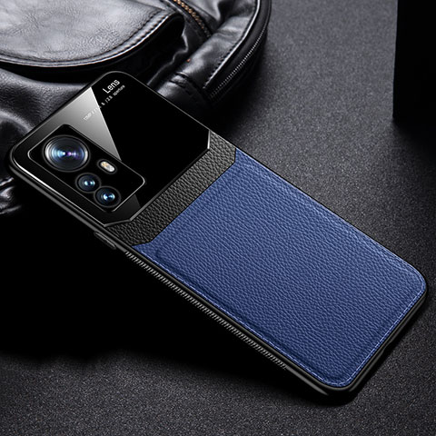 Funda Silicona Goma de Cuero Carcasa FL1 para Xiaomi Mi 12T 5G Azul